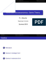 Advanced Microeconomics: Game Theory: P. v. Mouche