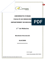 Biochimie Structurale GLUCIDES Oran PDF