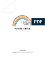 Parent Handbook - October 2019