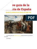 Breve Guía de La Historia de España Desde La Prehistoria Hasta El Siglo XX