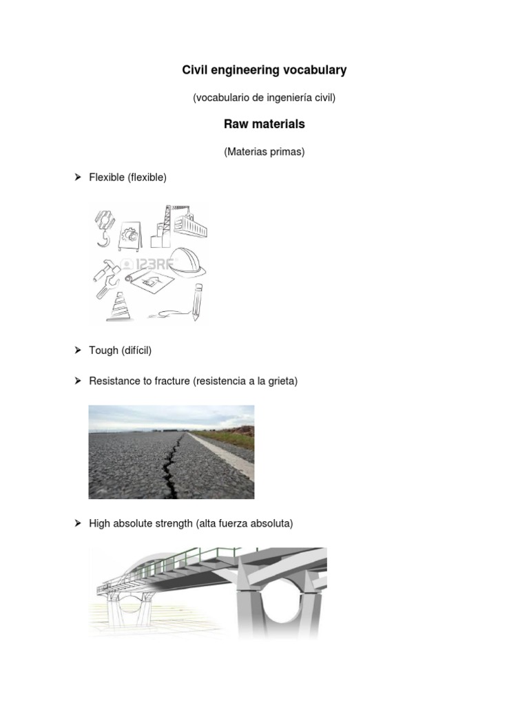 CIVIL ENGINEERING TERMINOLOGY visual data 6