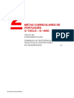 Metas Curriculares - Portugues 10º Ano