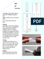 Printable Bias Tape Maker: Materials