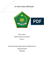 Laporan Hasil Isolasi DNA Buah