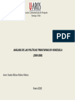 Análisis políticas tributarias Venezuela 2000-2008