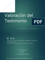 Valoracion de Testimonio