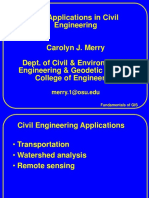 GIS Applications in Civil Engineering: Merry.1@osu - Edu