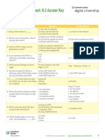 Curriculum Assessment: K-2 Answer Key: Unit 1 Assessments