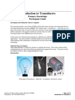 Introduction To Transducers: Primary Knowledge Participant Guide