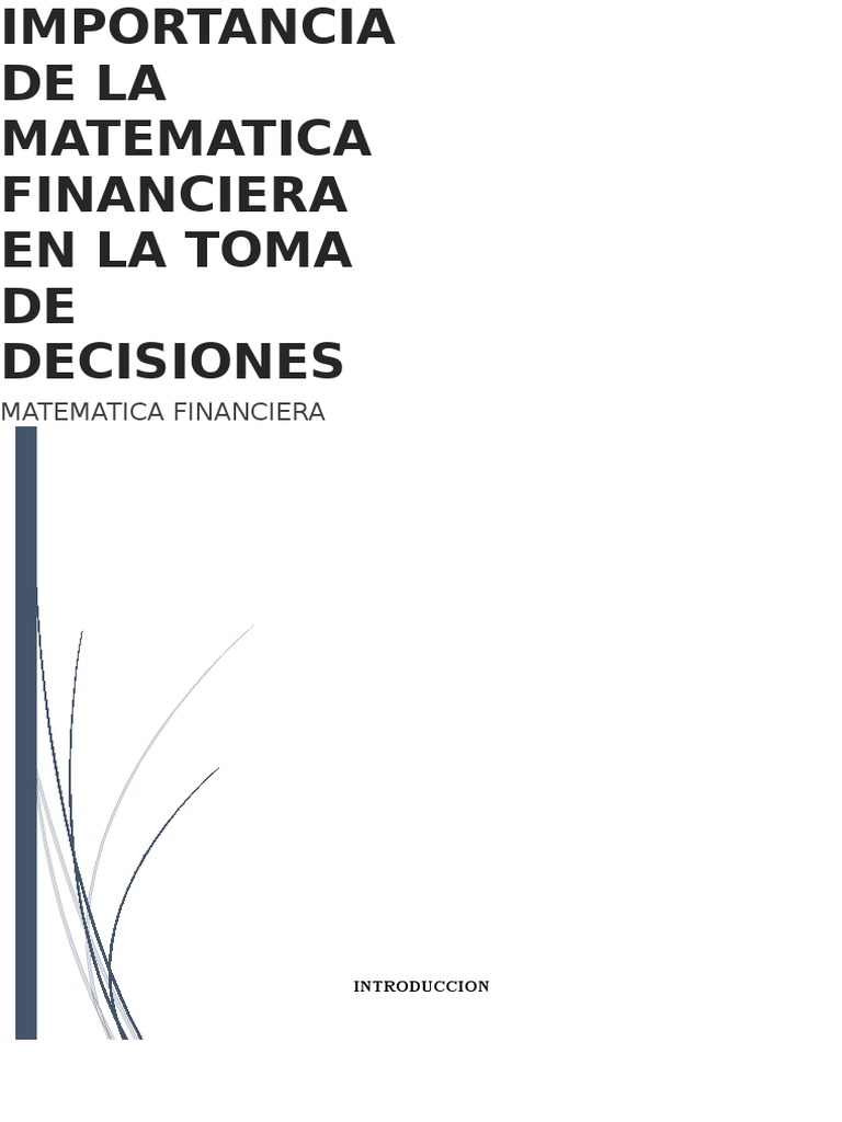 Matemáticas Financieras en Decisiones Empresariales | PDF | Finanzas ...