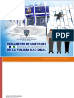 Reglamento uniformes Policía Nacional