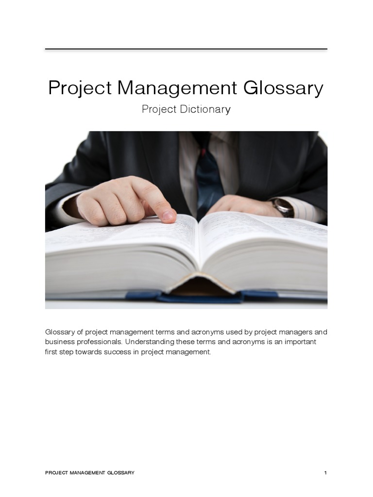 Project Management Glossary PDF | PDF