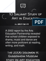 10 Saliant Study of Art in Education: A.J. Christy Tan 1-19