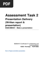 Bsbcmm401 Make A Presentation Pdf Nonverbal Communication Communication