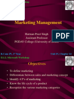 Marketing Management: Harman Preet Singh Assistant Professor PGDAV College (University of Delhi)