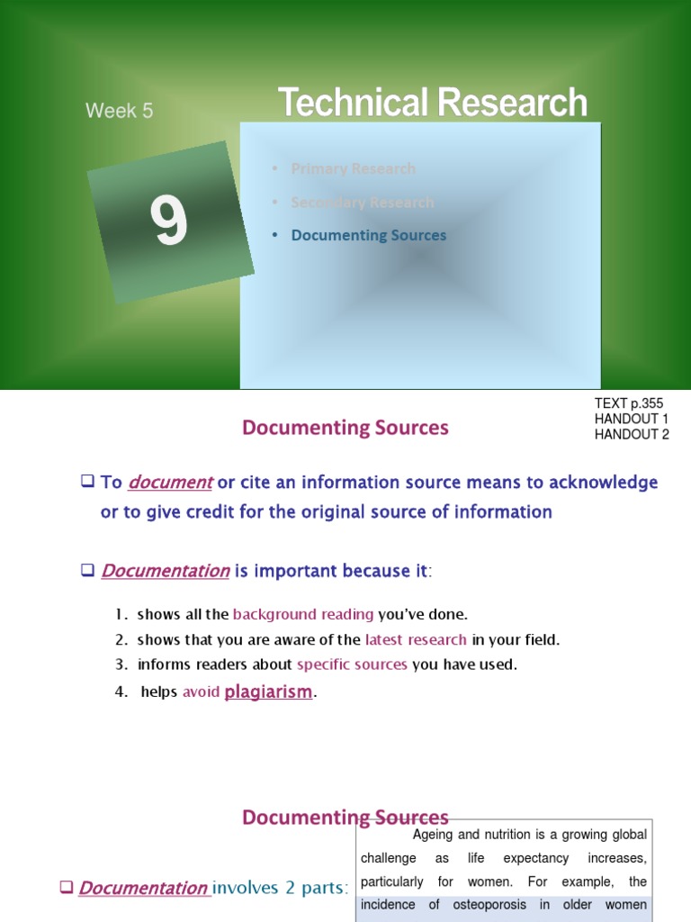 Documenting Sources & Citations | PDF | Citation | Communication