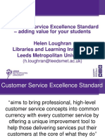 Customer Service Excellence Standard