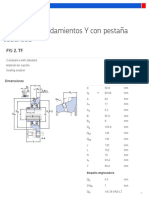 Unidad de rodamientos Y con pestaña cuadrada FYJ 2. TF