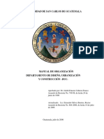 Manual de Organización Departamento de Diseño Urbanización