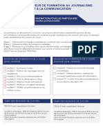 Dossier Inscription Particuliers Formations Professionnelles ISFJ 2018