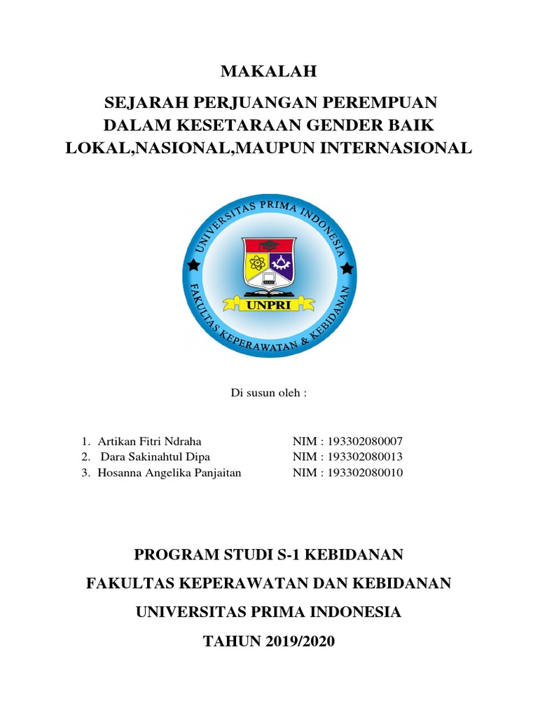 Makalah Sejarah Perjuangan Perempuan