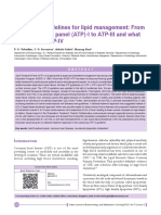 Journey in Guidelines For Lipid Management: From Adult Treatment Panel (ATP) - I To ATP-III and What To Expect in ATP-IV