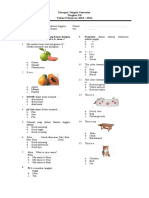 Lat Soal Bahasa Inggris Kelas 1 SD PDF