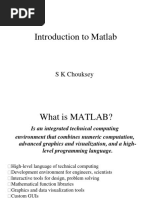 Introduction To Matlab