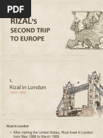 Rizals Second Trip to Europe