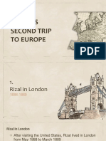 Rizals Second Trip to Europe