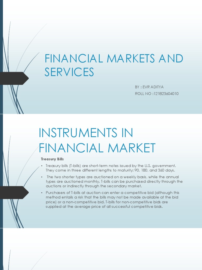 Overview of Financial Market Instruments | PDF | Commercial Paper ...
