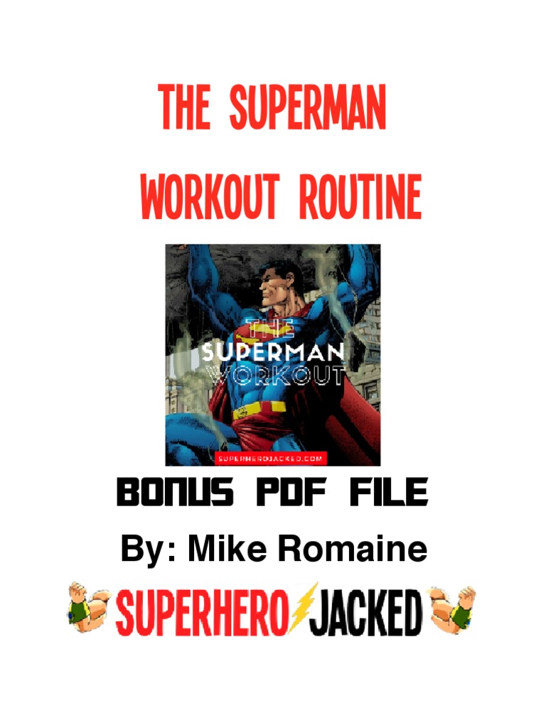 Get A Superman Body With This Pdf | Pdf | High Intensity Interval Training