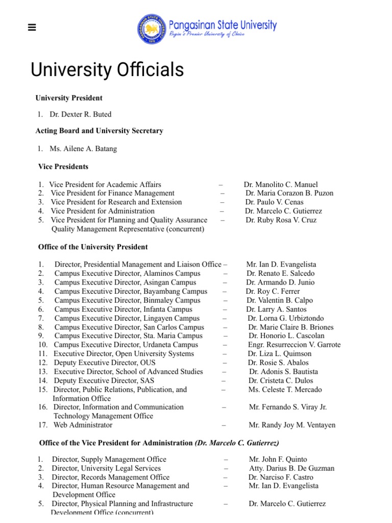 PSU Website Uni Directory | PDF | Science | Business