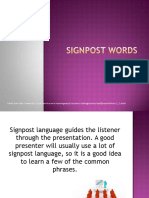 Guide Listeners With Signpost Phrases