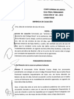 Casación 0145-2010-Lambayeque (Diferencia Entre Los Delitos de Robo y Extorsión)