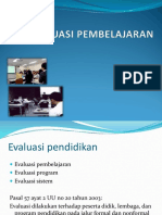 Evaluasi Pembelajaran