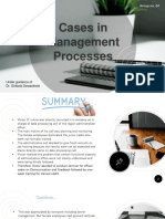 Cases in Management Processes: Group No. 04