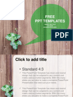Green Plant Nature PowerPoint Templates Standard
