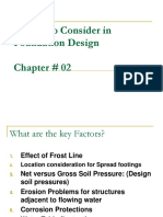 Factors To Consider in Foundation Design Chapter # 02