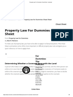 Property Law For Dummies Cheat Sheet - Dummies