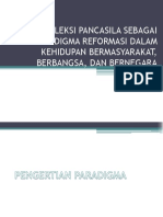 Refleksi Pancasila Sebagai Reformasi Dalam Kehidupan Berbangsa Dan Bernegara