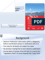 Advance Publication Information (API)