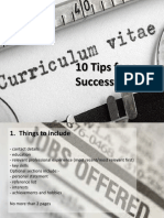 10 Tips For Writing CV PDF
