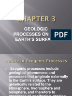 GEOLOGIC PROCESSES SHAPE EARTH'S SURFACE