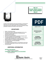 BE1-67 Phase Directional Time Overcurrent Relay