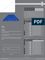 TSS 35 / 205 sheet thickness & load data for aluminium & steel roofing