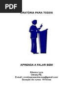 Curso de Oratória - Por Silvano Lyra 