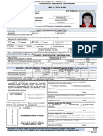 PRC Application Form for Teacher Licensure Exam