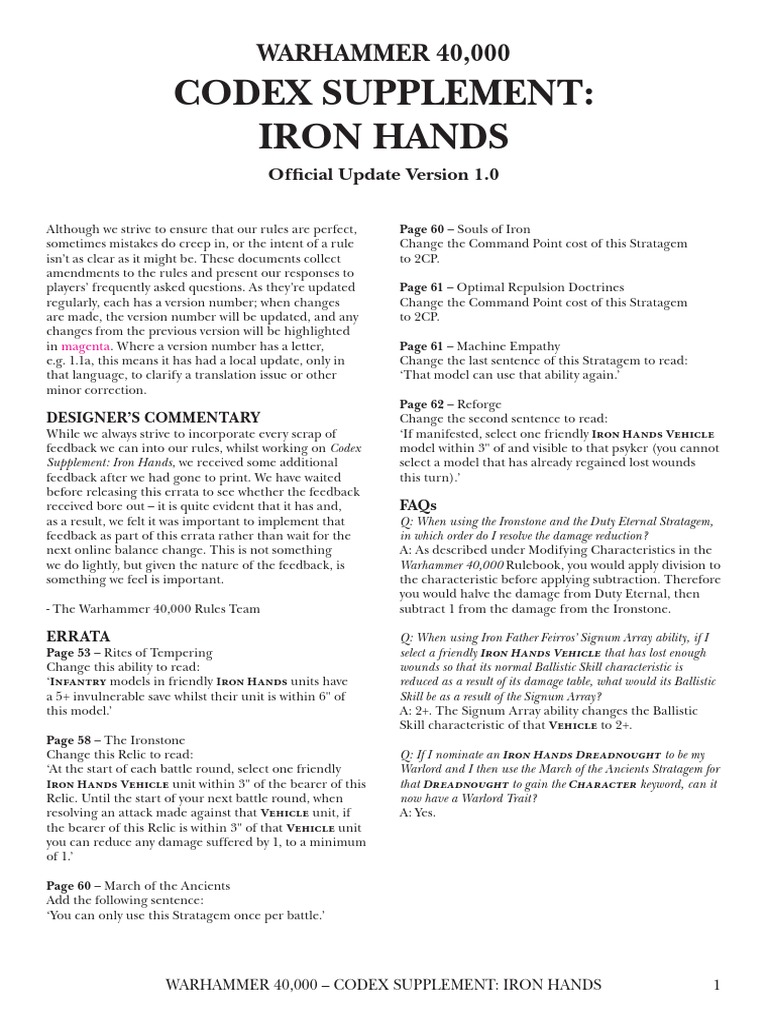 Iron Hands Tears of Lamentation PDF PDF Leisure