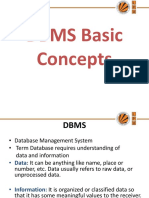 DBMS Basic Concepts